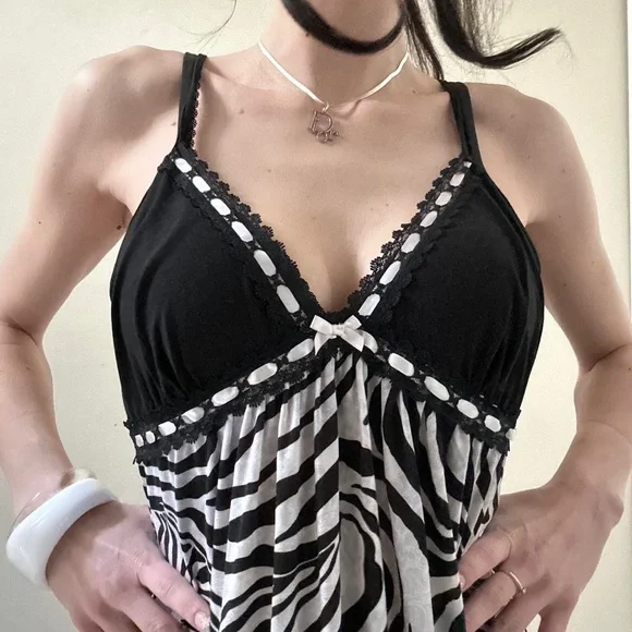 Boho zebra mini dress - Picture 2 of 5